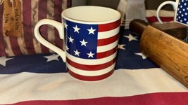LRL Polo  Ralph Lauren Hampton&#39;s Flag Coffee Mug Red White &amp; Blue Americ... - $25.23