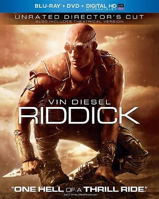Primary image for Riddick - 2 Disc Blu-ray + DVD + Digital HD ( Ex Cond.)
