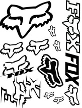 Fox Racing Vinyl Decal/Sticker SHEET for Car, Truck, Boat, MX, Motorcycle - £11.79 GBP