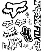 Fox Racing Vinyl Decal/Sticker SHEET for Car, Truck, Boat, MX, Motorcycle - $20.55 CAD