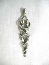 Entwined Lovers Dancing Couple Art Deco Embrace Usa Pewter Pendant Necklace - £9.63 GBP