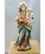 SPECTACULAR Toni Baur Holzschnitzerei Woodcarving Madonna &amp; Child Gilt G... - £130.70 GBP