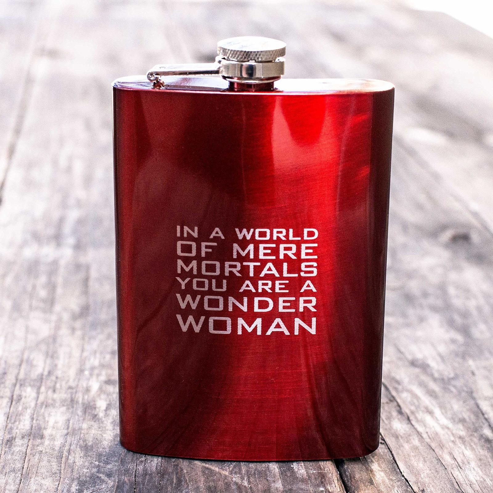 8oz RED In a World of Mere Mortals You Are a W W Flask L1 - £16.90 GBP