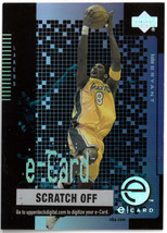 Kobe Bryant 2000-01 Upper Deck E-Card #EC1- Unscratched (Los Angeles Lakers) - £15.81 GBP