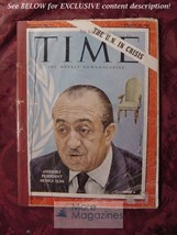 Time Magazine September 29 1961 Sept Sep 61 Un In Crisis Mongi Slim - £5.12 GBP