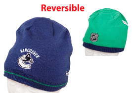 Vancouver Canucks Adult Reversible Beanie Cap - NHL Hockey Fan Toque 2010 - £14.16 GBP