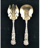 *Sterling Silver Flatware - Salad Serving Set w. Mono 9 Inch - $10,342.77 MXN