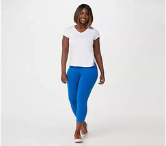 Womens LOGO Blue by Lori Goldstein Tall Cropped Leggings New XST XS Tall Pant - $55.44