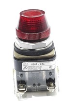 Allen-Bradley 800T-Q24 SER.T Pilot Light Red Lens Illuminated 24V AC/DC  - $16.99