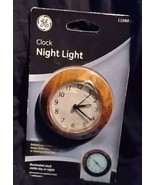 GE Nightlight Clock HTF RARE Vntg Analog  Faux Wood Battery Backup NEW l... - $36.58