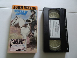 Riders of Destiny VHS Tape 1985 starring John Wayne (A 1933 Film) Black ... - $7.00