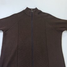 Lumber Casual Men's Brown Long Sleeve Full Zip Sweater Jacket Size Large image 9