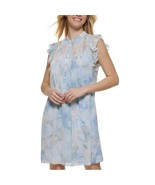 Calvin Klein Size 16 Flutter Cap Sleeve A Line Midi Lined Dress Floral V... - $633.22 MXN