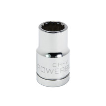 Powerbuilt 1/2 Inch Drive x 13 MM 12 Point Shallow Socket - 642032 - £14.14 GBP