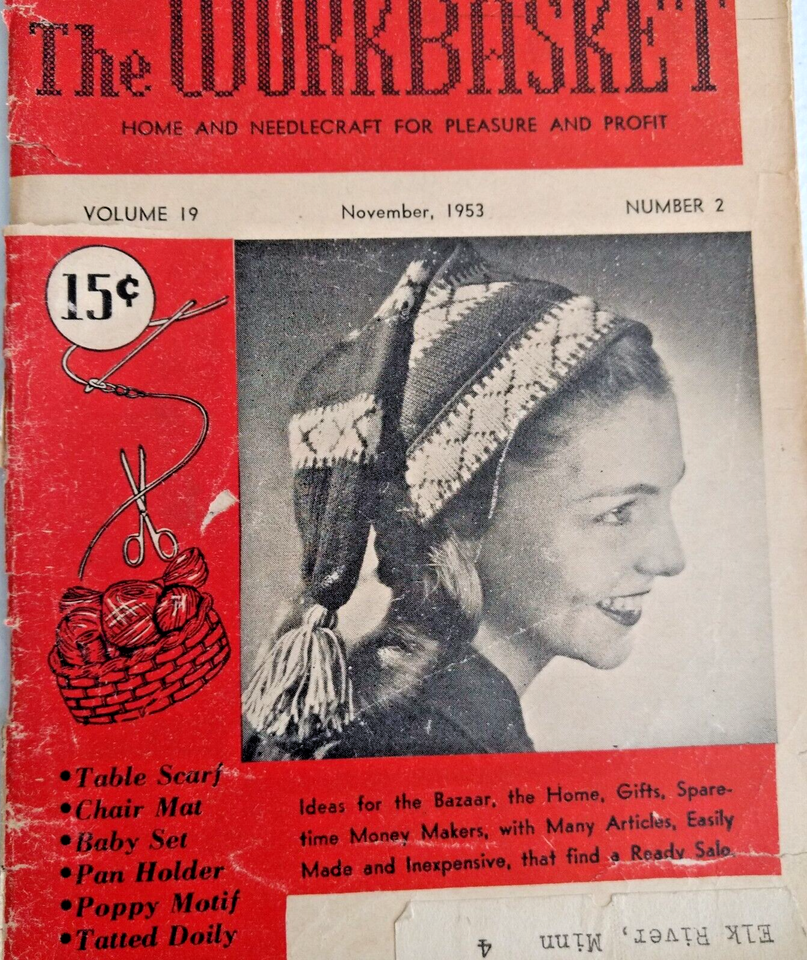 1953 Volume 19 Number 2 The Workbasket Home &amp; Needlecraft For Pleasure &amp;... - $2.97