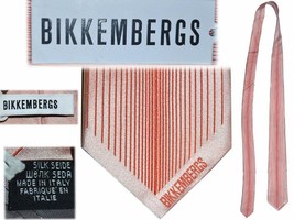 Bikkembergs Men&#39;s Cortata 100% Silk Made In Italy BK01 T0P - £20.47 GBP