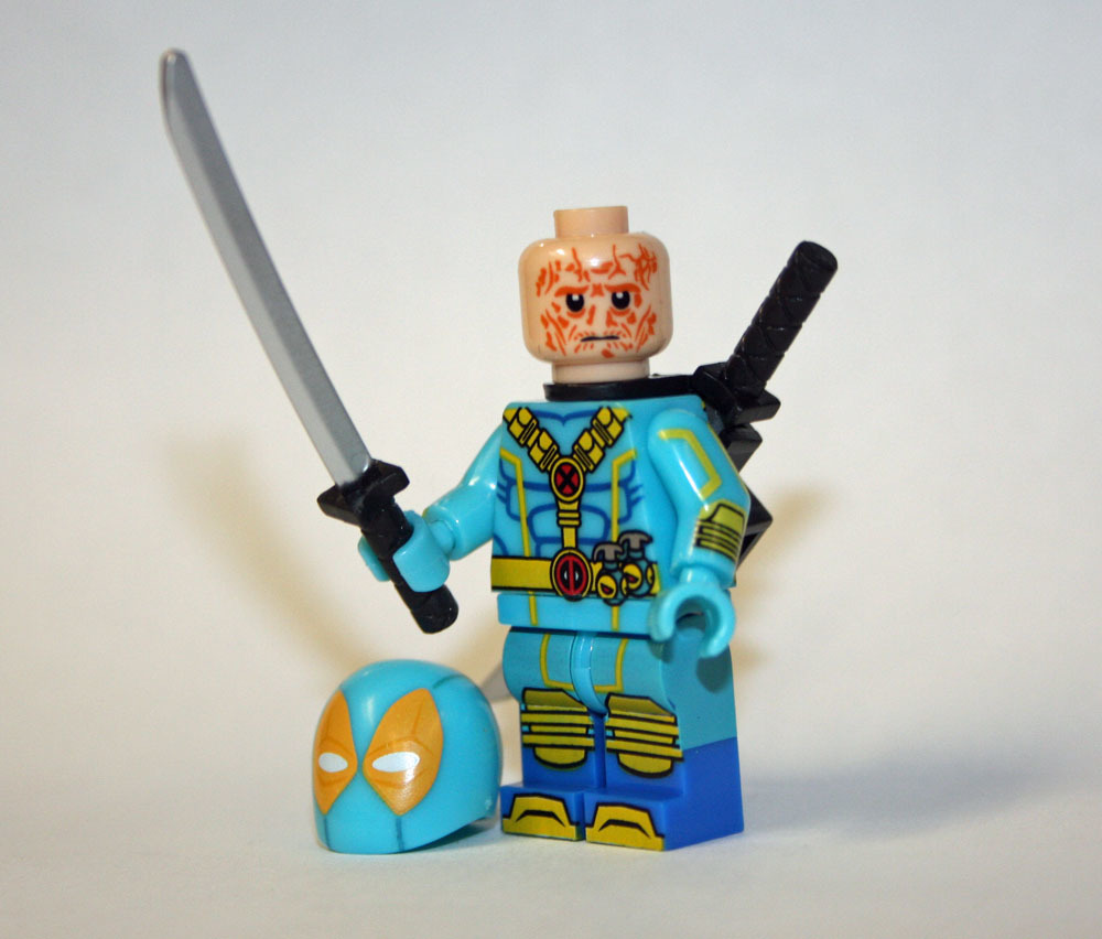 Deadpool X-Men Blue Outfit Marvel Comic Custom Minifigures - $8.46