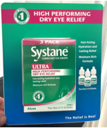 Systane ULTRA Lubricant Eye Drops/  3 Pack  x10mL  (30 mL), EXP 05/2027 - $29.86 CAD