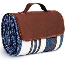 Waterproof Picnic Mat 3 Layer Foldable Camping Hiking Stripped Beach Blanket - £28.97 GBP+