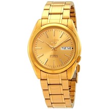 Seiko 5 Men&#39;s Watch Automatic Gold Dial SNKL48 - £134.56 GBP