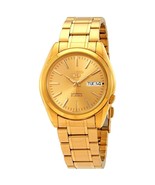 Seiko 5 Men&#39;s Watch Automatic Gold Dial SNKL48 - £131.56 GBP