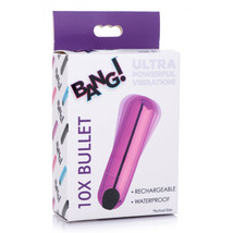 Bang! 10X Rechargeable Vibrating Metallic Bullet Purple - $20.63