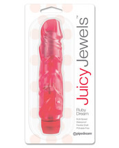 Juicy Jewels Ruby Dream Vibrator - Red - $21.75