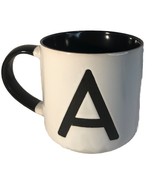 Oversized Personalize “Letter A” Ceramic Coffee Mug Cup 16 oz White-NEW-... - €21,28 EUR