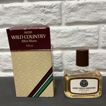 AVON WILD COUNTRY After Shave lotion 4 oz Vintage 1981 new old stock with box - £7.70 GBP