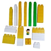 Lot Of  62 First Builders Mega Bloks Building Blocks All Sizes Colors John Deere - £11.59 GBP