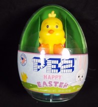 Happy Easter Mini PEZ Dispenser yellow CHICK vanilla pez NEW - £5.46 GBP