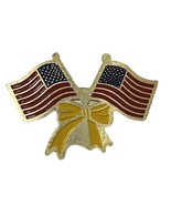 American Flag USA Support Our Troops US Patriotic Enamel Lapel Hat Pin - $5.95