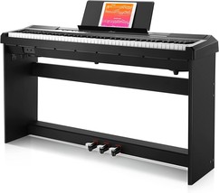 Donner Dep-10 Portable Electric Piano With Furniture Stand, Triple Pedal... - £415.61 GBP