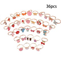 Toon children rings flower animal adjustable alloy kids ring girls birthday party gifts thumb200
