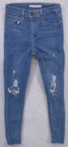 Levi&#39;s Strauss Jeans Women 24x29 High Rise Super Skinny 720 Blue Pants R... - $19.79