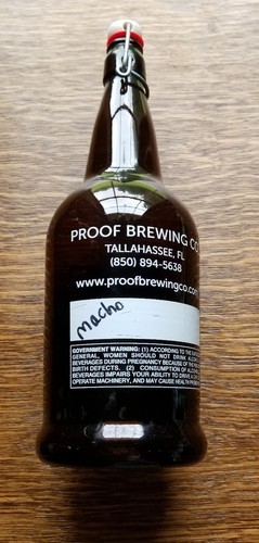 Empty ~ Glass ~ Proof Brewing Co. Collector's Bottle w/Locking Lid ~ 12" Tall Item image 4