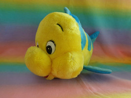 Disneyland Walt Disney World Flounder Little Mermaid Plush Toy 11&quot; Long - $11.82