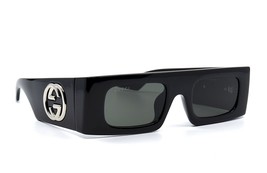 New Gucci GG1646S 001 Black Grey Authentic Sunglasses 49-21 - £244.04 GBP