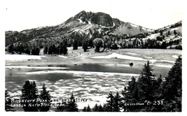 Brokeoff Peak from Lake Helen Lassen National Park RPPC Postcard JH Eastman 1948 - £13.97 GBP