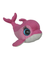 Ty Beanie Boos Surf Pink Dolphin Marine Ocean Glitter Eyes Plush 2013 8&quot; - $20.79