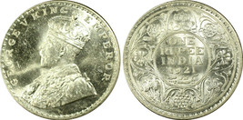 British India 1921 B George Rupee PCGS MS 63 - $345.50