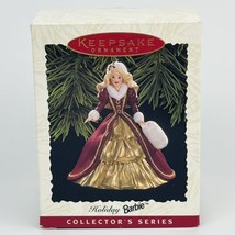 Hallmark Keepsake Ornament 1996 Holiday Barbie Vintage New In Box Mint Condition - £7.66 GBP