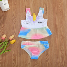 NEW Unicorn Girls Tankini Bikini Swimsuit Bathing Suit 2T 3T 4T 5T 6 - £4.31 GBP