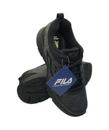 NWT FILA MSRP $89.99 MEN'S BLACK GRAY CASUAL ATHLETIC SNEAKERS SHOES SIZE 9.5 - $65.54