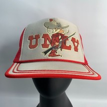 Vintage UNLV Runnin&#39; Rebels Snapback Cap Hat 80&#39;s NCAA Trucker - £20.90 GBP