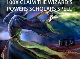 100X 7 SCHOLARS CLAIM THE WIZARD'S POWERS BLESSINGS  EXTREME MAGICK RING PENDANT - $53.33
