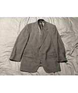 Jos A Bank Sport Coat 40R Glen Plaid Wool Blazer Gray USA Made Business ... - €38,09 EUR