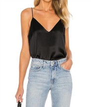 Anine Bing gwyneth silk camisole in Black - size M - $85.14