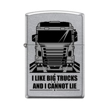 Zippo Lighter - I Like Big Trucks Street Chrome - 854736 - $23.36
