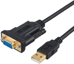 Cablecreation USB to RS232 Adapter with PL2303 Chipset, 6.6Ft USB 2.0 Male to RS - £14.20 GBP